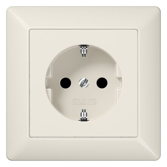 Jung Schutzkontakt-Steckdose Serie AS AS1520, 16A 250V, Duroplast, Weiß