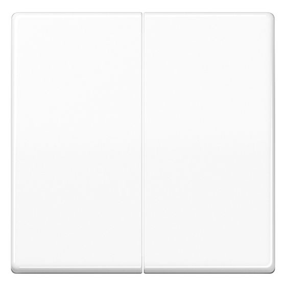 Jung Steuertaste 2-fach AS, Serie AS, AS1702WW, 55x55mm, Duroplast, Alpinweiß
