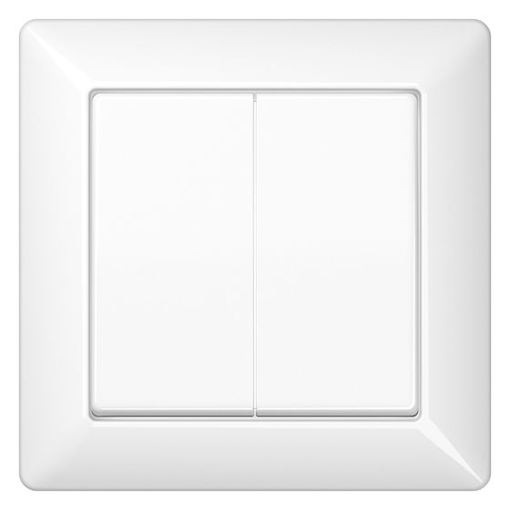 Jung Wippe AS 590-5WW, 80,5x80,5mm, Duroplast, Alpinweiß