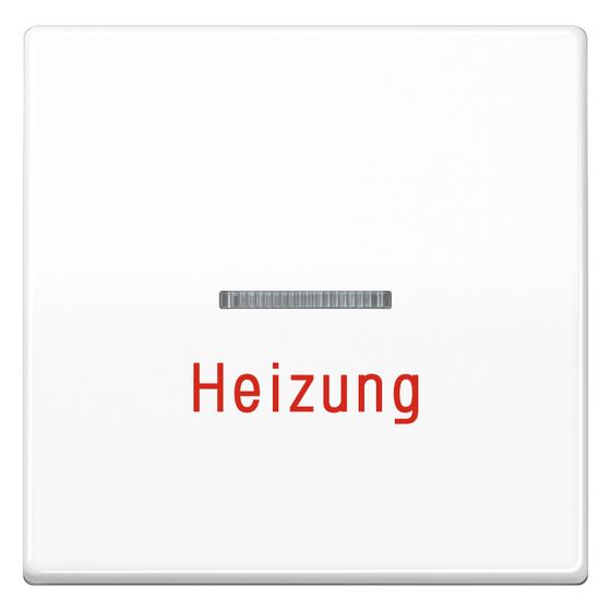 Jung Wippe AS, 1fach, Heizung, mit Lichtleiter, 55x55mm, Duroplast, Alpinweiß
