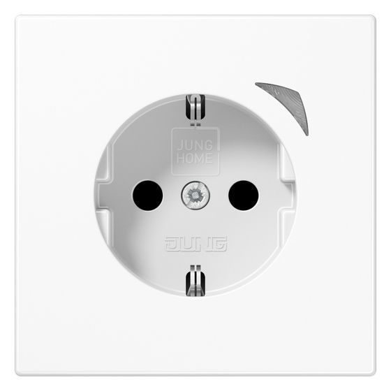 Jung Schutzkontakt-Steckdose HOME LS BTLS1521SWW, 16A 250V, Thermoplast, Alpinweiß