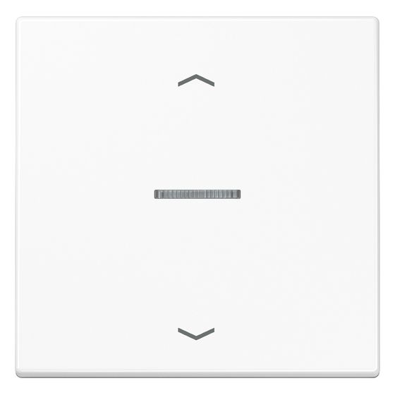 Jung Taster 1fach JUNG HOME LS BTLS17101PWW, mit Pfeilsymbolen, mit Lichtleiter, Duroplast, Alpinweiß