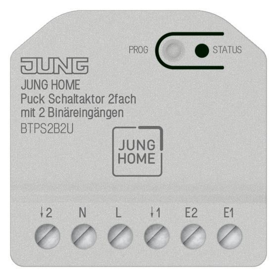 Jung Schaltaktor, 2fach mit 2 Binäreingängen, Unterputz, 230V