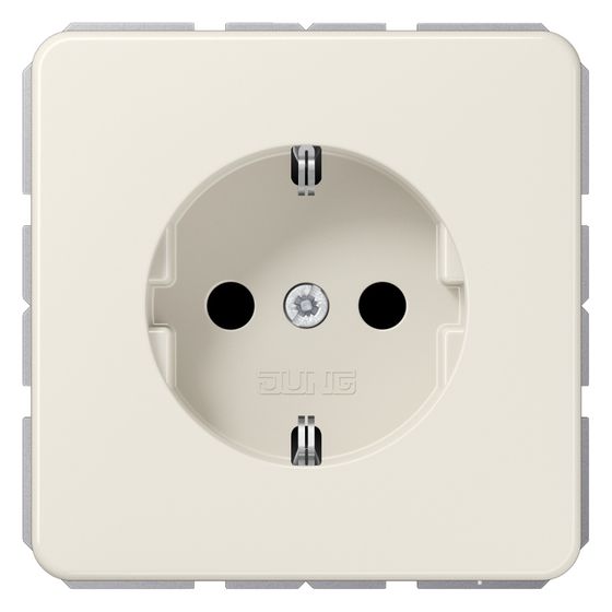 Jung Schutzkontakt-Steckdose Serie CD CD1520, 16A 250V, Duroplast, Weiß