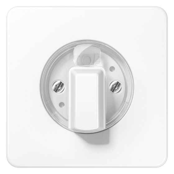 Jung Abdeckung für Drehschalter Serie CD CD1541WW, 67x67mm, Duroplast, Alpinweiß