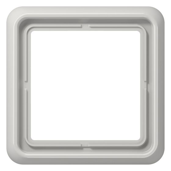 Jung Abdeckrahmen CD 500, 81x81mm, Duroplast, Lichtgrau