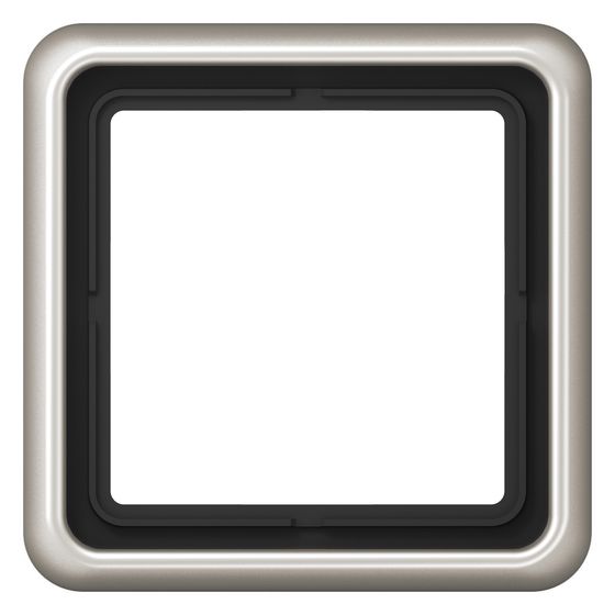 Jung Rahmen CD 500, 1fach, Aluminium eloxiert, Platin