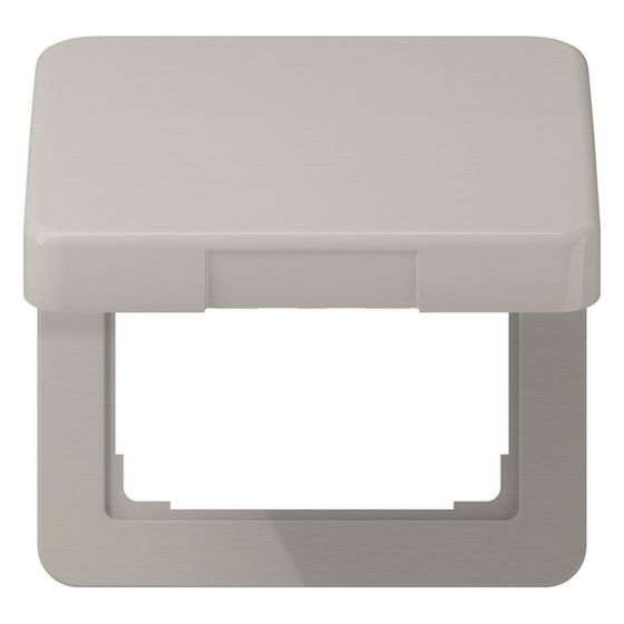 Jung Klappdeckel CD CD590KLPT, 67x67x15mm, Aluminium eloxiert, Platin