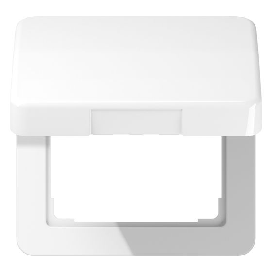 Jung Klappdeckel CD 590 KL WW, 67x67x15mm, Thermoplast, Alpinweiß