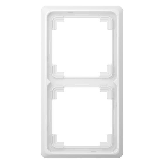 Jung Rahmen CD PLUS 2fach, 84x155mm, Duroplast, Alpinweiß
