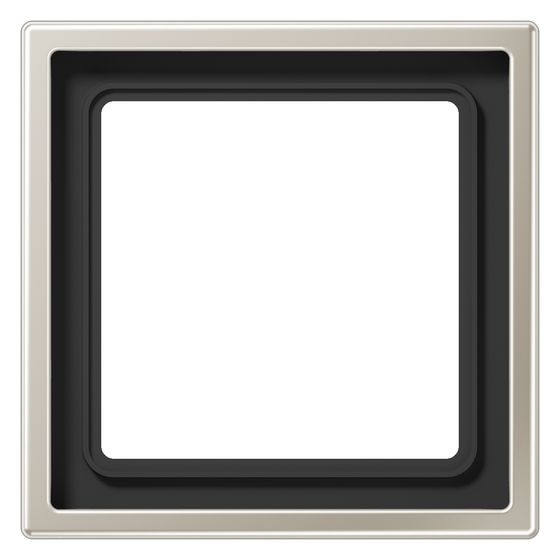 Jung Abdeckrahmen LS 990, 1fach, 81x81x11mm, Metall, Edelstahl, 1 Stück