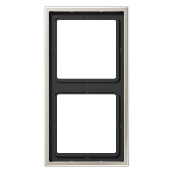 Jung Abdeckrahmen LS 990 2fach, 81x152mm, Metall, Edelstahl