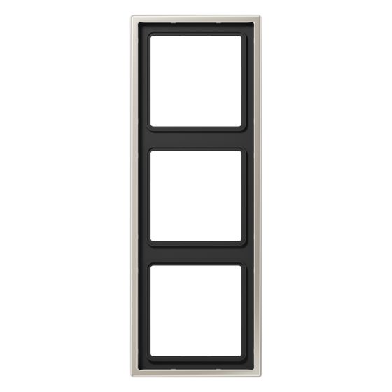 Jung Abdeckrahmen LS 990 3fach, 81x223mm, Metall, Edelstahl