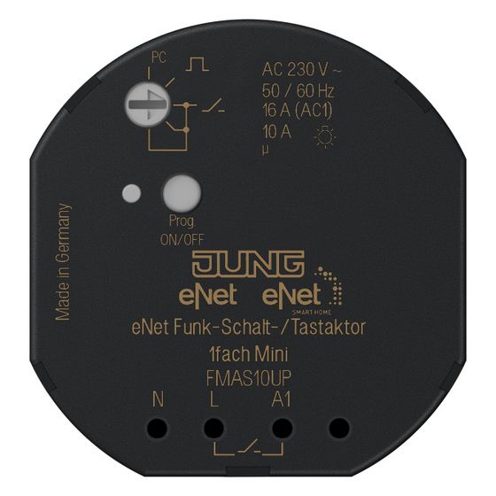 Jung Funk-Schalt-/Tastaktor eNet FMAS10UP, Unterputz, 230V, 2.300W