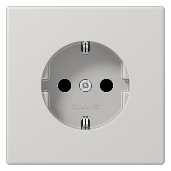 Jung Schutzkontakt-Steckdose LS 1520LG, 16A 250V, Duroplast, Lichtgrau
