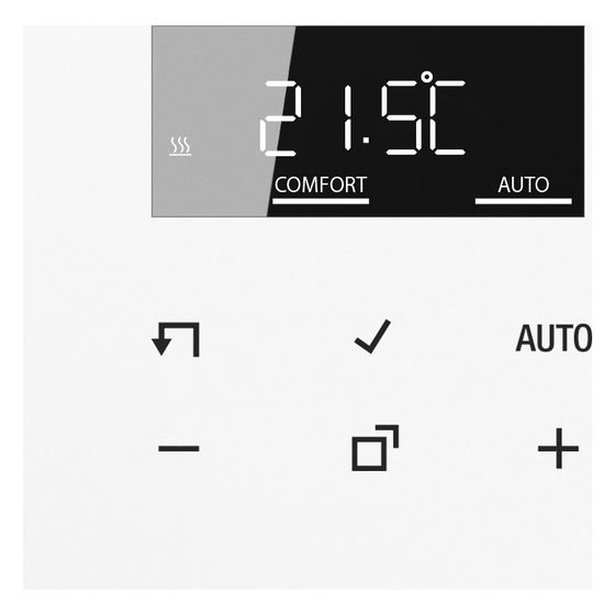 Jung Raumthermostat-Display LS 1790DWW, 70x70mm, Alpinweiß