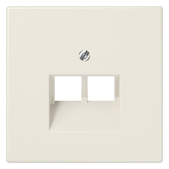 Jung Abdeckung für IAE/UAE-Anschlussdosen LS 969-2 UA, 2x8-polig, Thermoplast, Weiß