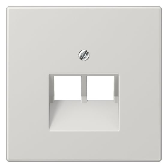 Jung Abdeckung für IAE/UAE-Anschlussdosen LS 969-2 UA LG, 2x8-polig, Thermoplast, Lichtgrau