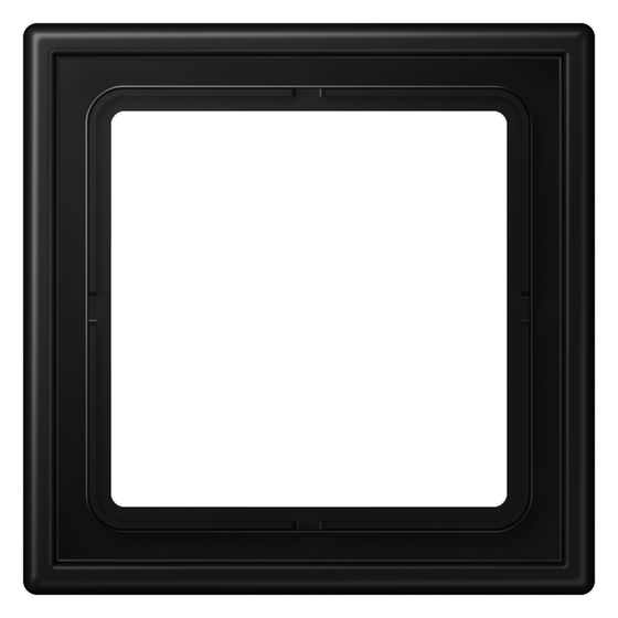 Jung Rahmen 1fach LS 990, 81x81mm, Duroplast lackiert, graphitschwarz matt