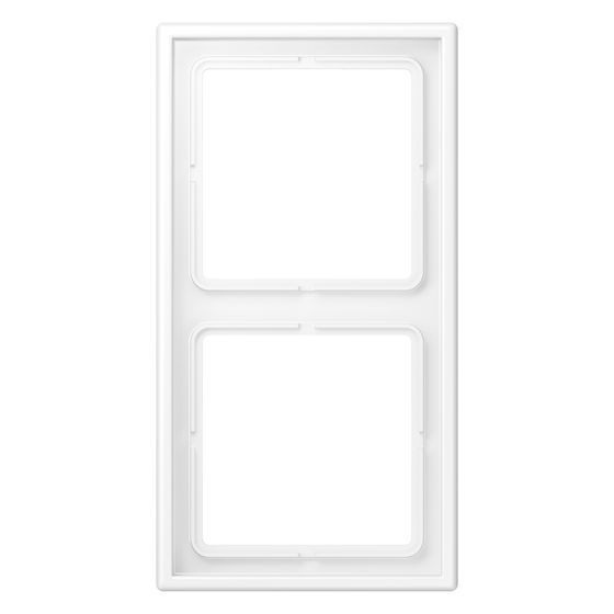Jung Rahmen 2fach LS 990, 81x152mm, Duroplast lackiert, Schneeweiß matt