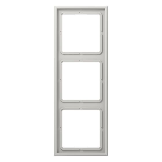 Jung Abdeckrahmen LS 990, 3fach, Duroplast, Lichtgrau