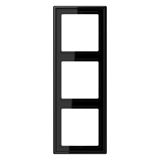 Jung Abdeckrahmen LS 990 3fach, 81x223mm, Duroplast, Schwarz