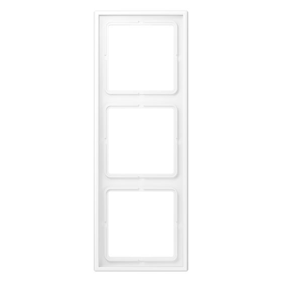 Jung Rahmen 3fach LS 990, 81x223mm, Duroplast lackiert, Schneeweiß matt