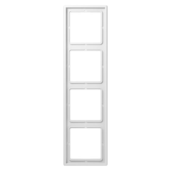 Jung Abdeckrahmen LS 990 4fach, 81x294mm, Duroplast, Alpinweiß