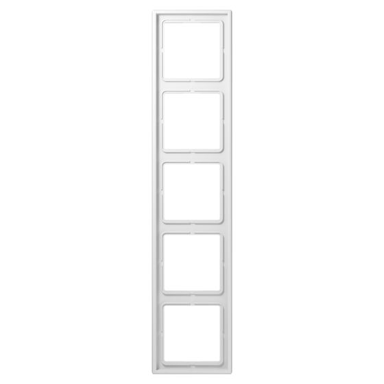 Jung Abdeckrahmen LS 990, 5fach, Duroplast, Alpinweiß