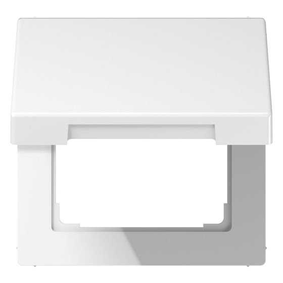 Jung Klappdeckel LS LS990KLWW, 70x70x18mm, Duroplast, Alpinweiß