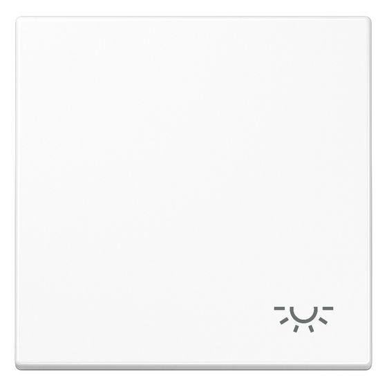Jung Wippe LS, Symbol Licht, Duroplast, Alpinweiß
