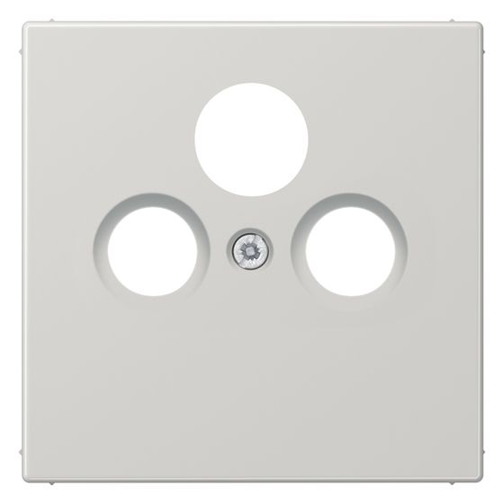 Jung Abdeckung für Universal-Sat/BK-Dosen LS 990, 70x70mm, Thermoplast, Lichtgrau