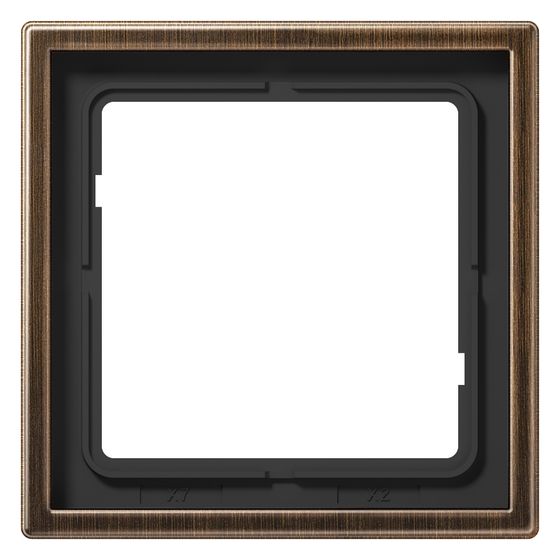 Jung Rahmen LS 990 ME2981AT 1fach, 81x81mm, Metall, Messing antik
