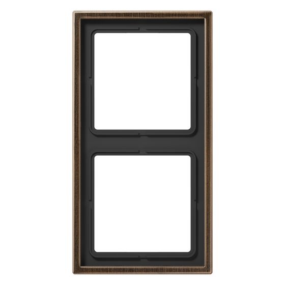 Jung Rahmen LS 990 ME2982AT 2fach, 81x152mm, Metall, Messing antik