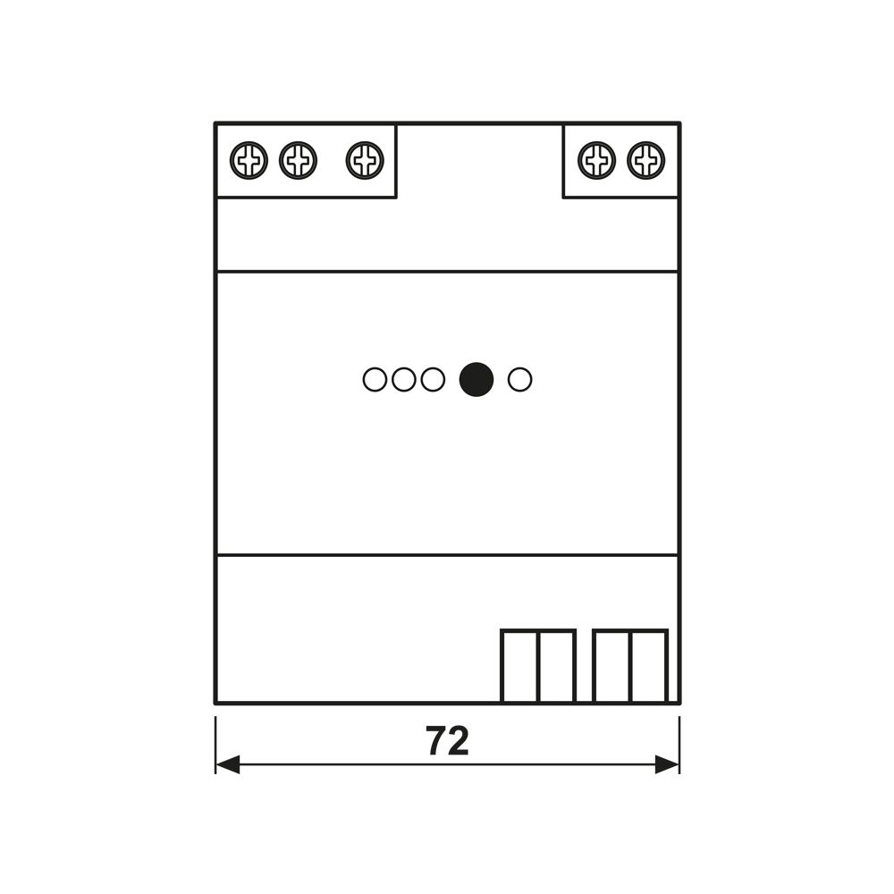 Jung KNX Spannungsversorgung 20640REG, 640mA, 4 TE, REG... JUNGE-20640REG 4011377159044 (Abb. 2)