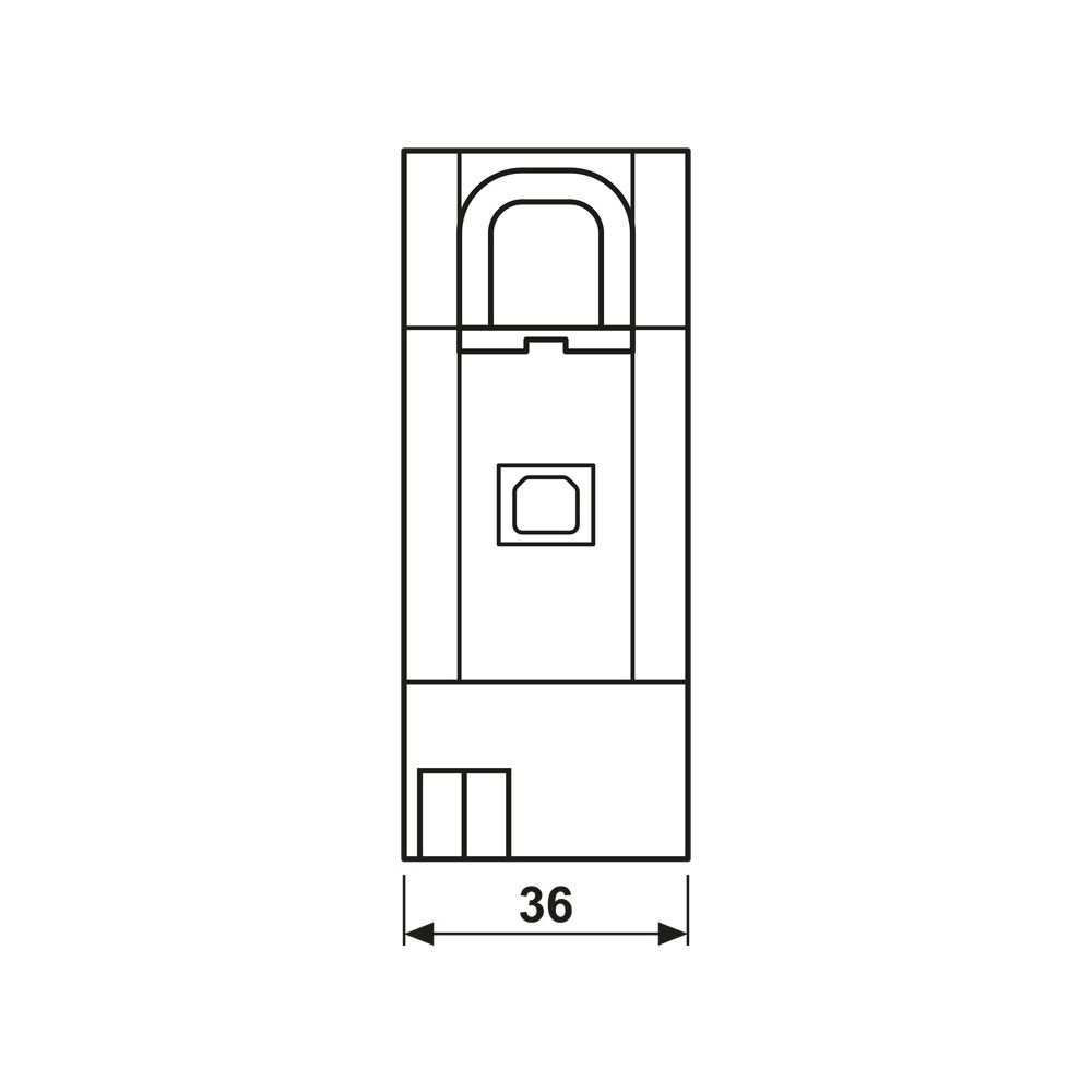 Jung USB-Datenschnittstelle 2131USBSREG, 2 TE... JUNGE-2131USBSREG 4011377171770 (Abb. 2)