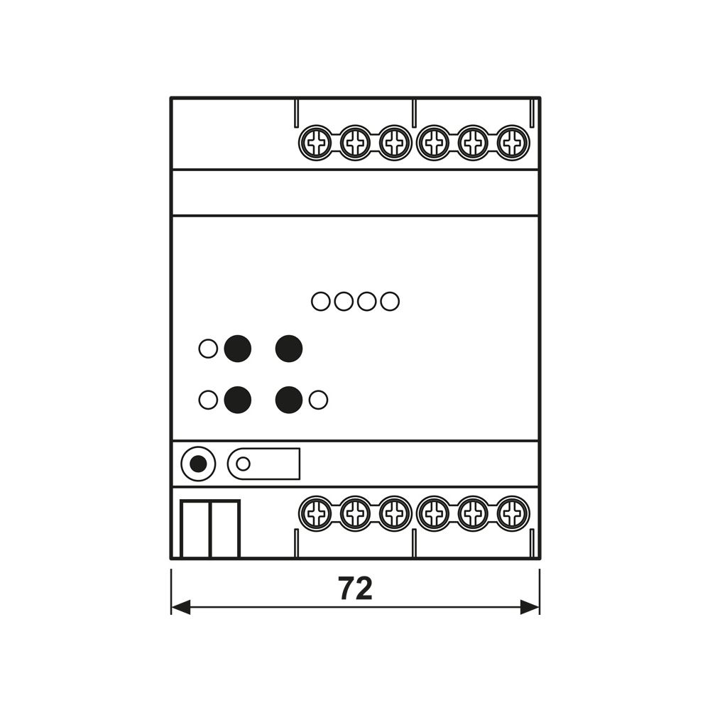Jung KNX LED-Universal-Dimmaktor 390041SR, 4fach, REG, 4 TE, Secure... JUNGE-390041SR 4011377179103 (Abb. 2)