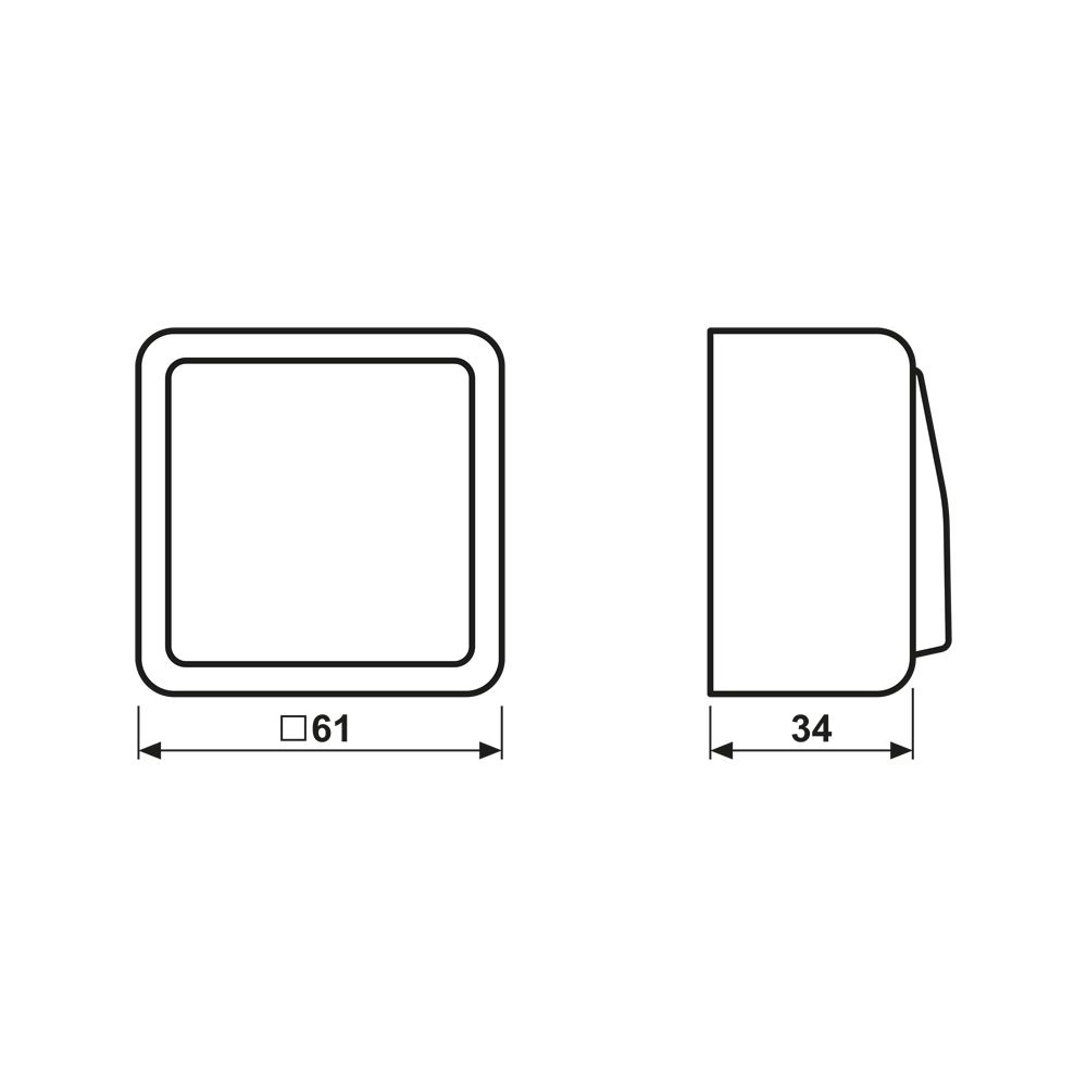Jung Wippschalter, Universal Aus-Wechsel AP 600, 10 AX 250 V, Kunststoff, Alpinweiß... JUNGE-606AWW 4011377856004 (Abb. 2)