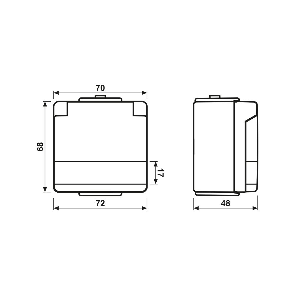 Jung Schutzkontakt-Steckdose WG 600 620NAW, IP44, Kunststoff, Grau... JUNGE-620NAW 4011377488403 (Abb. 2)