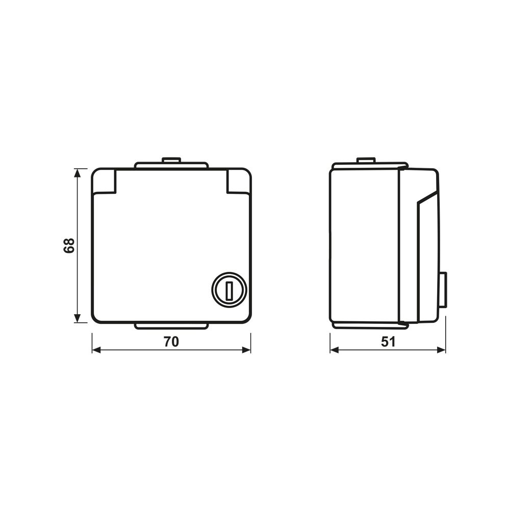 Jung Schutzkontakt-Steckdose WG 600, IP44, Kunststoff, Grau... JUNGE-620WSL 4011377488502 (Abb. 2)