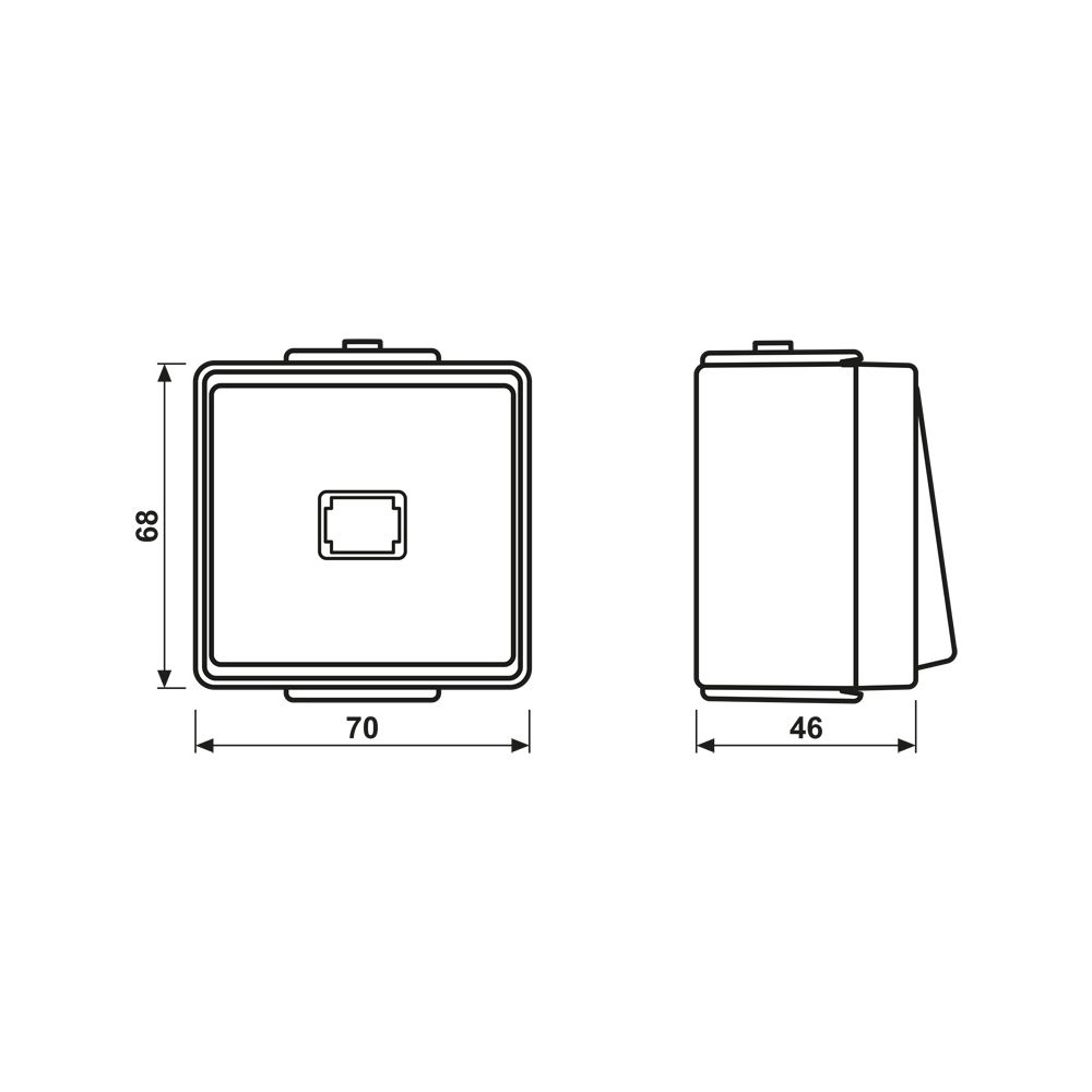 Jung Taster WG 600 633W, 10A, IP44, Kunststoff, Grau... JUNGE-633W 4011377318502 (Abb. 2)