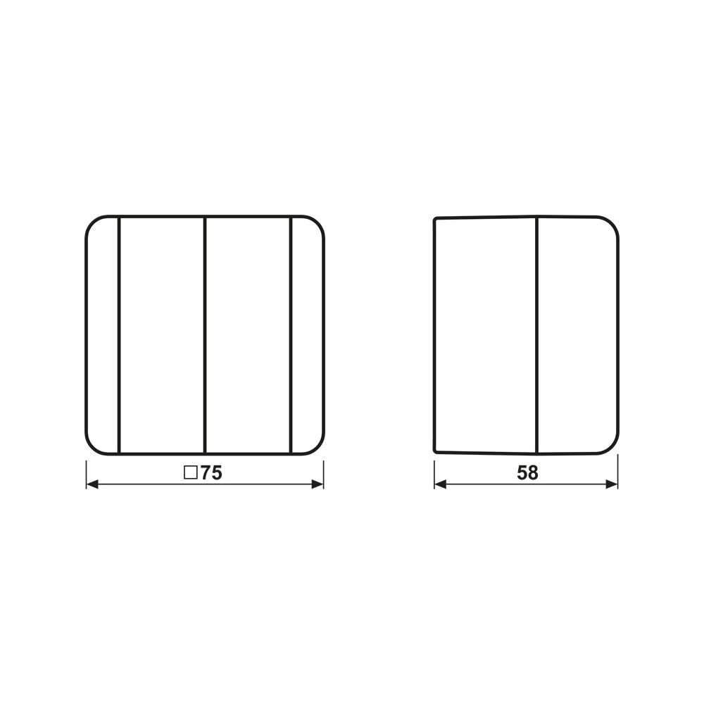 Jung Serienschalter WG 800 805 W, 10 AX 250 V, Kunststoff, Grau/Anthrazit... JUNGE-805W 4011377655706 (Abb. 2)