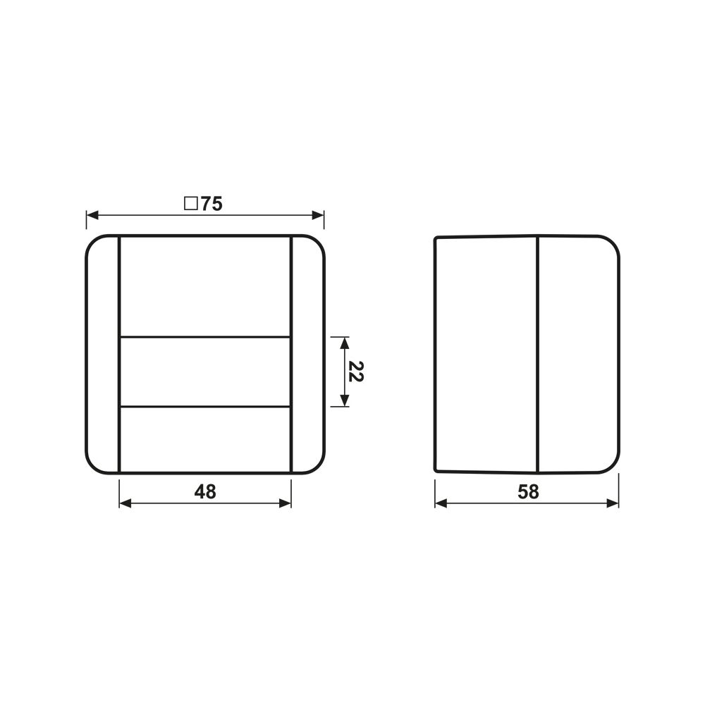 Jung Wippschalter WG 800 806NAW, IP44, Kunststoff, Grau... JUNGE-806NAW 4011377656109 (Abb. 2)