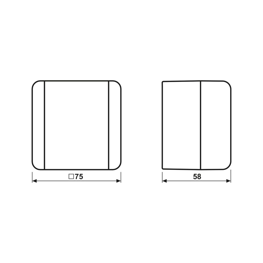 Jung Wippschalter WG 800 806 W, Aufputz, Kunststoff, Grau/Anthrazit... JUNGE-806W 4011377655607 (Abb. 2)