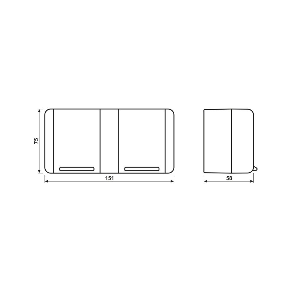 Jung Schutzkontakt-Zweifachsteckdose WG 800 8220-1W, 16A 250V, Kunststoff, Grau... JUNGE-8220-1W 4011377664807 (Abb. 2)