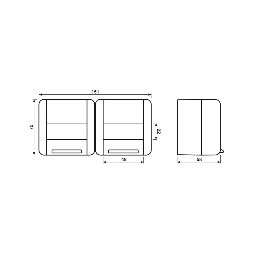 Jung Schutzkontakt-Steckdose WG 800 8220NAW, IP44, Kunststoff, Grau, 1 Stück... JUNGE-8220NAW 4011377658202 (Abb. 2)