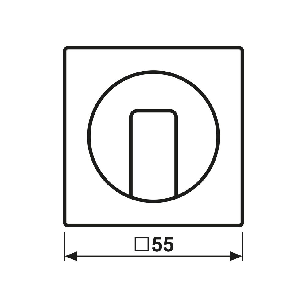 Jung Abdeckung für Drehschalter AS/A A1541WW, 55x55mm, Duroplast, Alpinweiß... JUNGE-A1541WW 4011377114012 (Abb. 2)