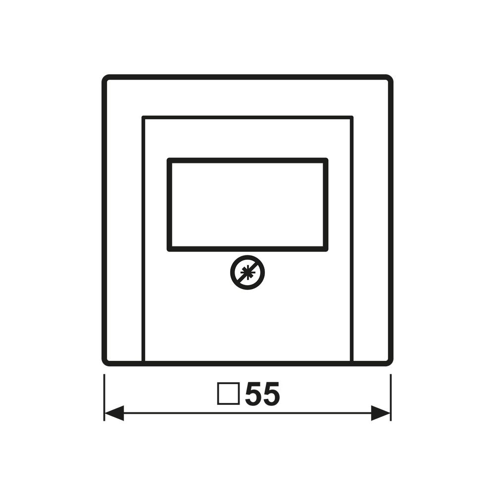 Jung Abdeckung für TAE-Anschlussdosen, Serie A, 1fach, Duroplast, Schwarz... JUNGE-A569PLTSW 4011377028944 (Abb. 2)
