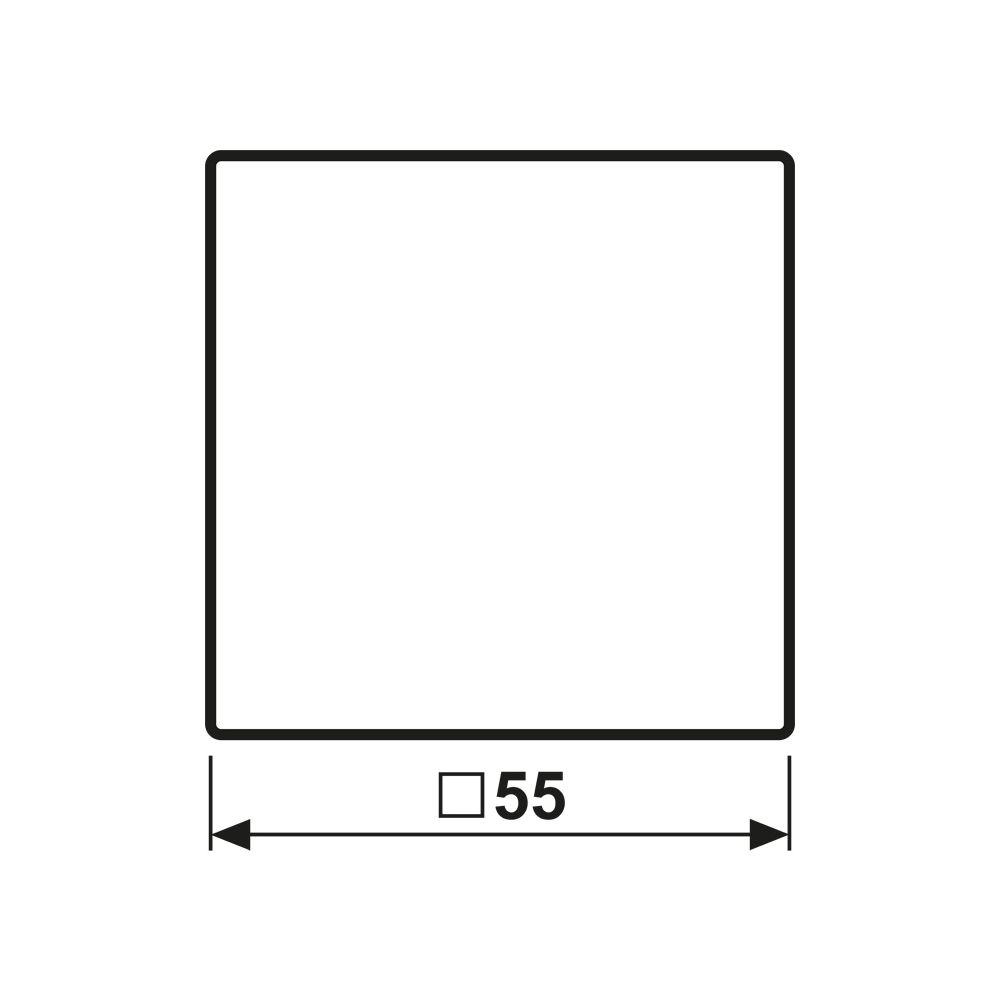 Jung Wippe Serie A A590WWM, 55x55mm, Duroplast lackiert, Schneeweiß matt... JUNGE-A590WWM 4011377186187 (Abb. 2)
