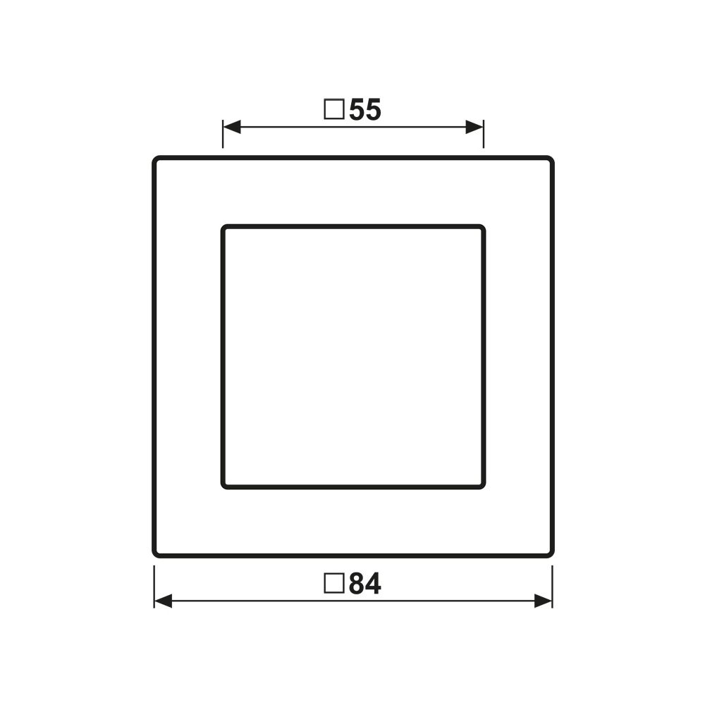 Jung Glasrahmen A CREATION AC 581 GL SW, 1fach, 84x84mm, Glas, Schwarz... JUNGE-AC581GLSW 4011377026643 (Abb. 2)